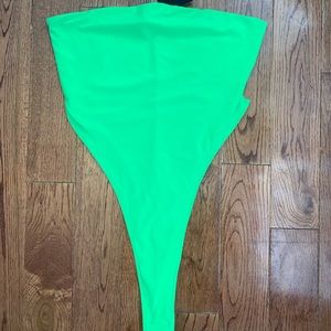 Lime green bodysuit